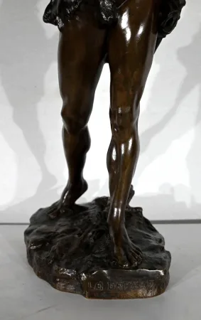 Important Bronze "Le Départ", signé V. Tournier - 2ème moitié XIXe