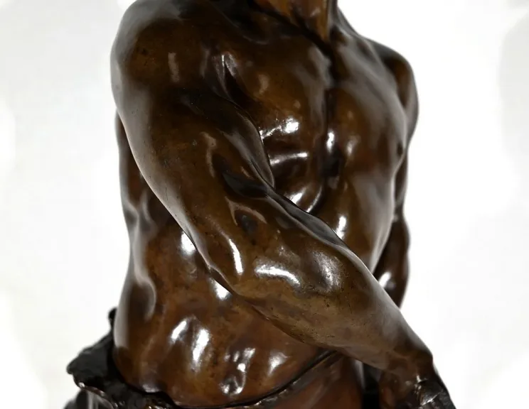 Important Bronze "Le Départ", signé V. Tournier - 2ème moitié XIXe