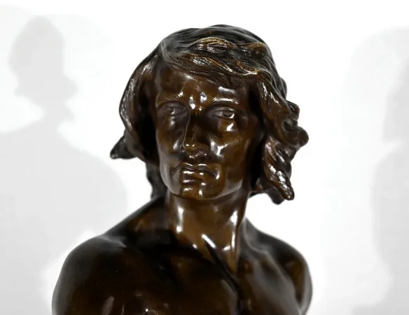 Important Bronze "Le Départ", signé V. Tournier - 2ème moitié XIXe