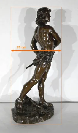 Important Bronze "Le Départ", signé V. Tournier - 2ème moitié XIXe