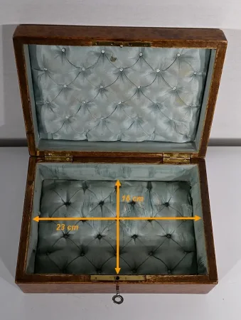 Coffret à Bijoux en Loupe de Thuya, époque Napoléon III – Fin XIXe