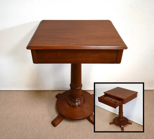 Table Guéridon en Acajou, Angleterre - Milieu XIXe