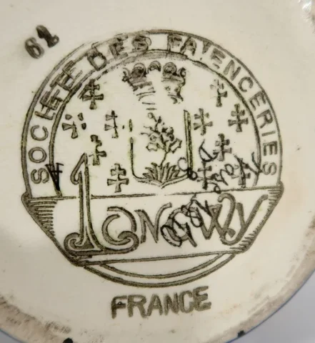 LONGWY ENAMEL VASE