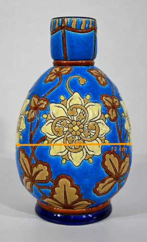 LONGWY ENAMEL VASE