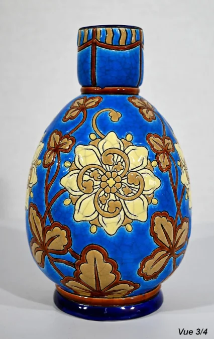 LANGE EMAILLE-VASE