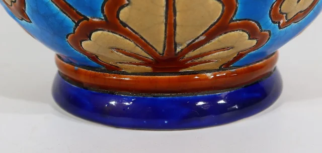 LONGWY ENAMEL VASE