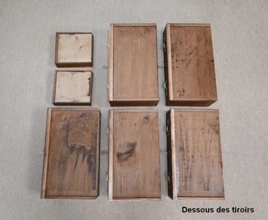 Secrétaire Semainier en Bois Précieux, style Louis XV, époque Napoléon III – Milieu XIXe