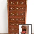 Secrétaire Semainier en Bois Précieux, style Louis XV, époque Napoléon III – Milieu XIXe