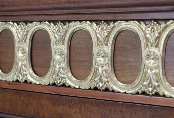 Bibliothèque en Merisier et Acajou, style Louis XVI - Début XXe