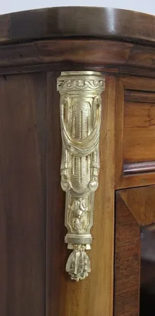 Bibliothèque en Merisier et Acajou, style Louis XVI - Début XXe