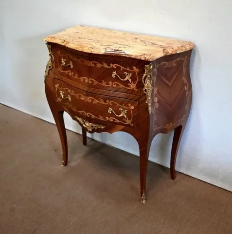 FRENCH TRANSITION STYLE CHEST OF DRAWERS