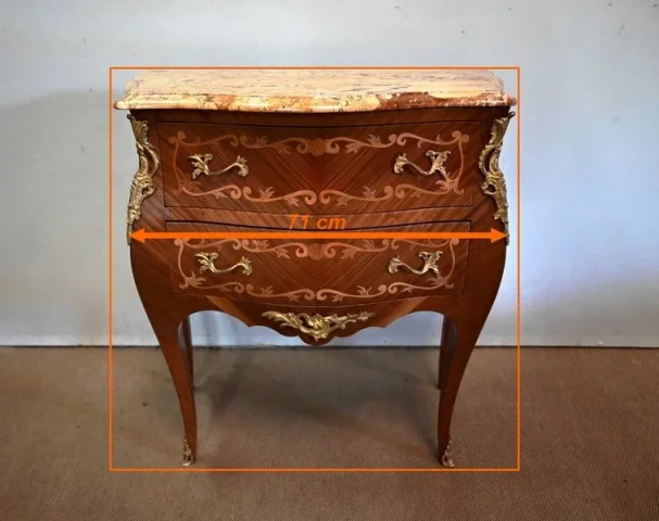 FRENCH TRANSITION STYLE CHEST OF DRAWERS