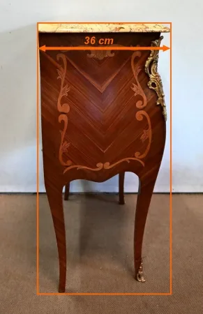 Commode Sauteuse en Acajou, style Transition Louis XIV / Louis XV – Début XXe