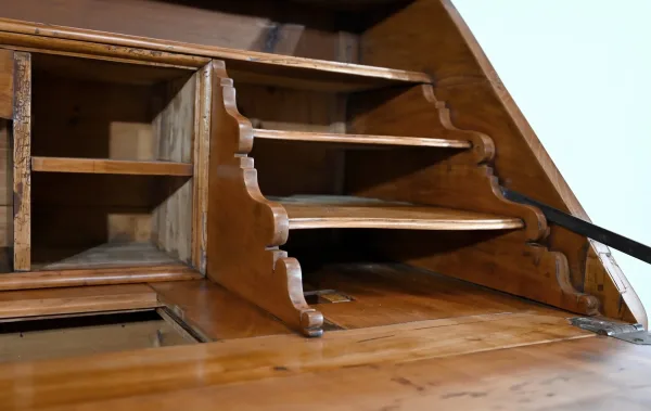 Commode Secrétaire en Merisier massif, style Louis XV – Début XIXe