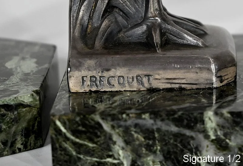 BUCHSTÜTZEN signiert M. FRECOURT