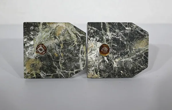 Paire de Serre-livres « Hérons » signés M. Frécourt, Art Déco – 1920
