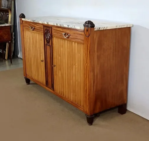 Buffet en Acajou blond de Ceylan, Art Déco – Début XXe