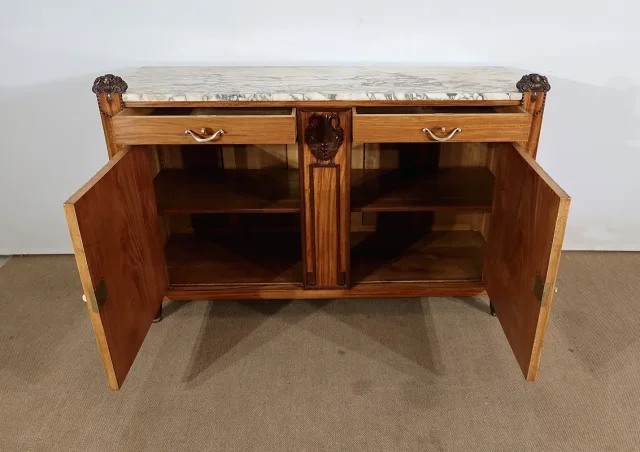 Buffet en Acajou blond de Ceylan, Art Déco – Début XXe