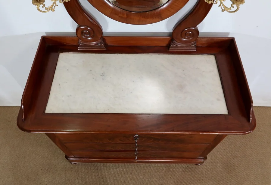 FRENCH RESTAURATION PERIOD DRESSING TABLE