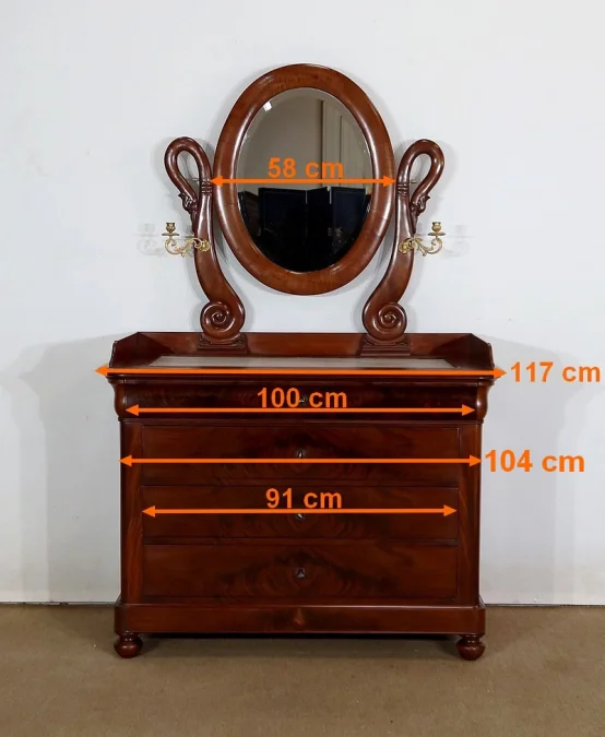 FRENCH RESTAURATION PERIOD DRESSING TABLE
