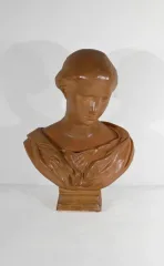 Buste en Terre Cuite, signé Atelier Lorenzi  – 1920