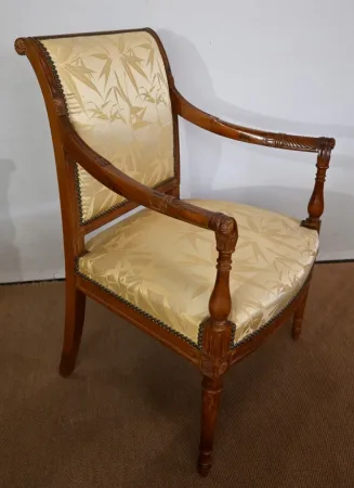 Paire de Fauteuils en Acajou, style Louis XVI / Directoire – Début XIXe