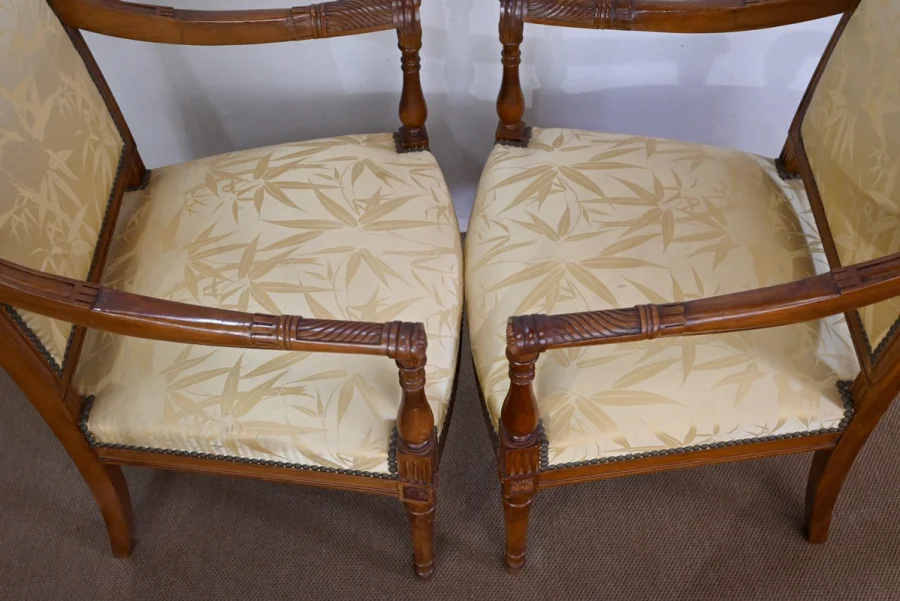 PAAR SESSEL IM LOUIS XVI-STIL