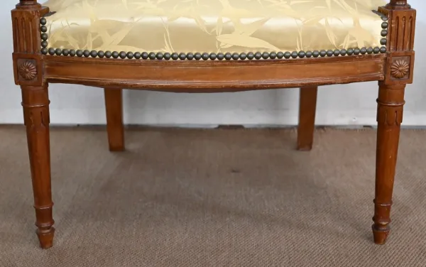 Paire de Fauteuils en Acajou, style Louis XVI / Directoire – Début XIXe