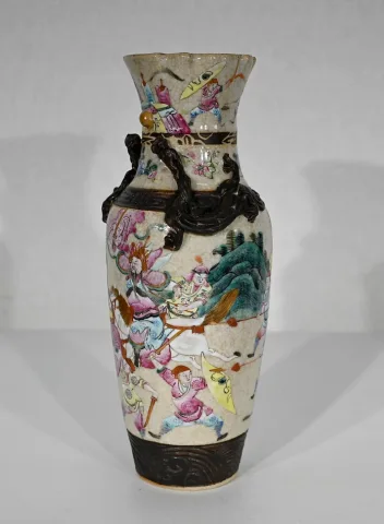 南京磁器の花瓶