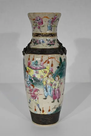 Vase en Porcelaine de Nankin, Chine – Fin XIXe