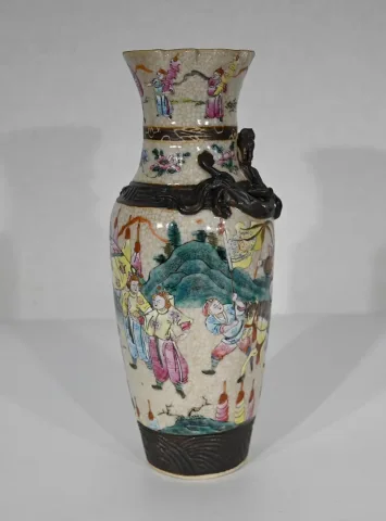 南京磁器の花瓶
