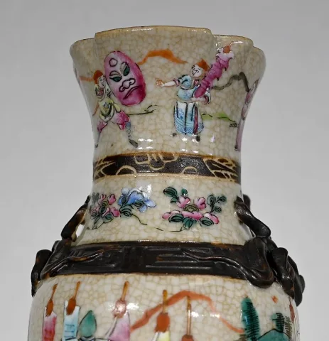 南京磁器の花瓶
