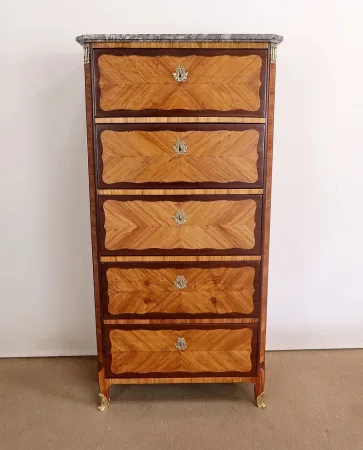 Chiffonnier en Bois Précieux, époque Louis XV – XVIIIe
