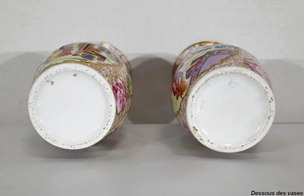 Paire de Vases en Porcelaine de Chine – Début XXe
