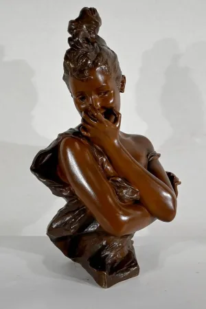 BRONZE SCULPTURE by G. VAN DER STRAETEN