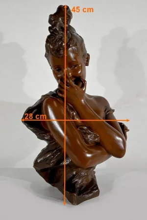 BRONZE SCULPTURE by G. VAN DER STRAETEN