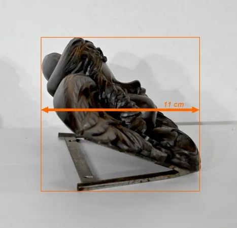 Paire d’Angelots en Bois Sculpté – Fin XIXe