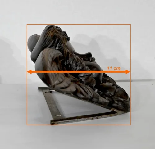 Paire d’Angelots en Bois Sculpté – Fin XIXe