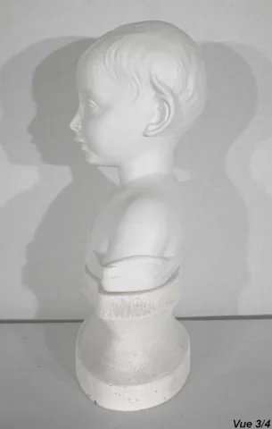 Buste d’Enfant en Biscuit de Limoges – Début XXe