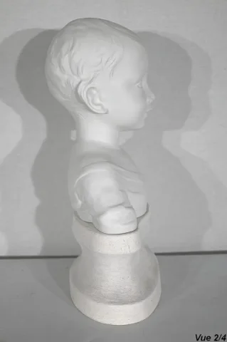 Buste d’Enfant en Biscuit de Limoges – Début XXe