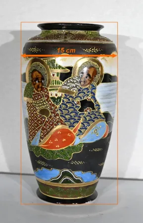 Paire de Vases Satsuma en Porcelaine du Japon – Début XXe