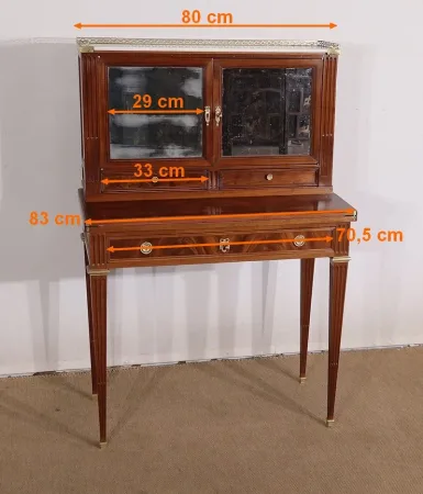 Petit Bonheur-du-Jour en Acajou, style Louis XVI – Milieu XIXe