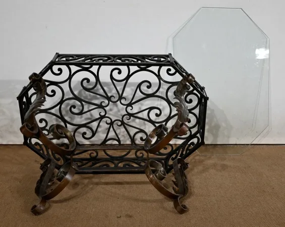Table Basse en Fer Forgé – 1930