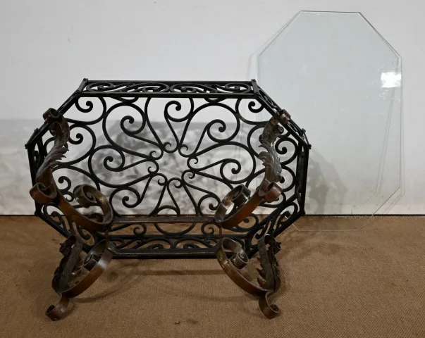Table Basse en Fer Forgé – 1930