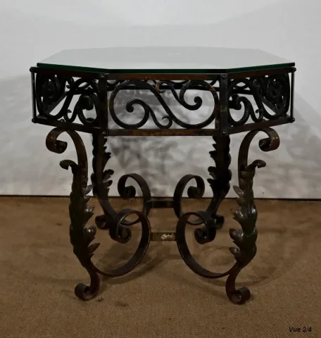 Table Basse en Fer Forgé – 1930
