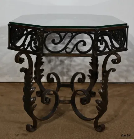 Table Basse en Fer Forgé – 1930