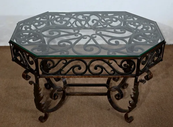 Table Basse en Fer Forgé – 1930