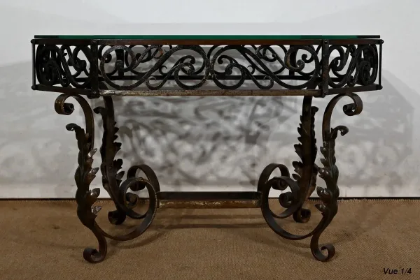 Table Basse en Fer Forgé – 1930