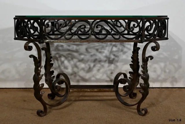 Table Basse en Fer Forgé – 1930