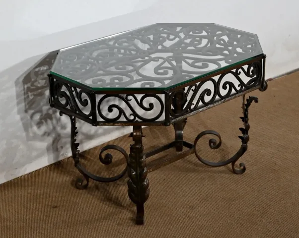 Table Basse en Fer Forgé – 1930